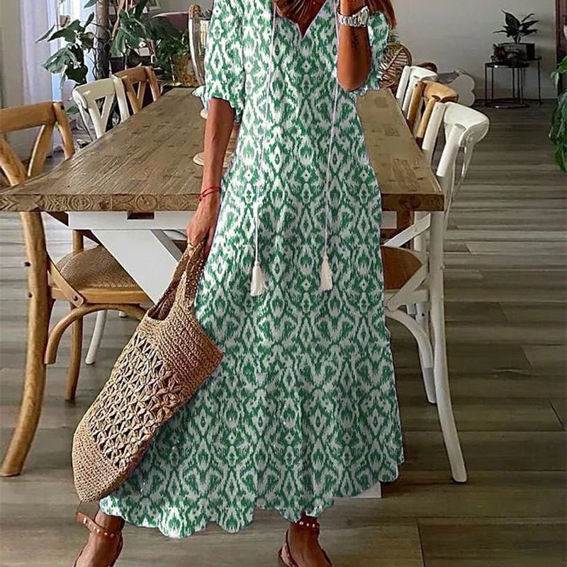 LUNA | BOHO-MIDI-KLEID FÜR EINEN LÄSSIGEN LOOK