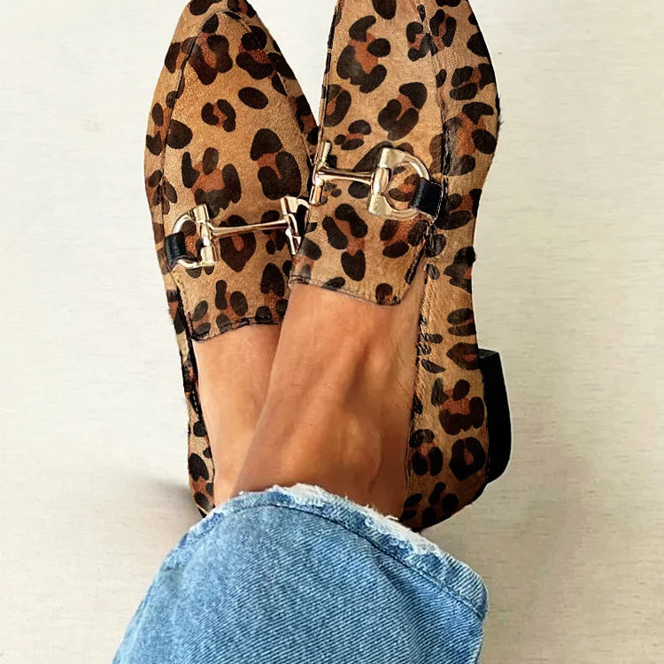 Gia – Elegante Mokassins mit Leopardenmuster